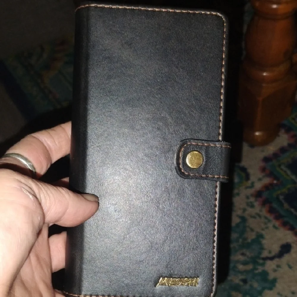 Black Leather Wallet Case